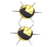 DONFAMDS 2pcs Nail Art Dotting with Acrylic Handles Multi-needle Design for Manicure Clay Pottery and DIY Crafting Lightweight Ergonomic Pens for Smoothing and Dot Painting