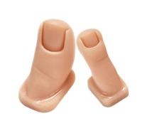DONFAMDS 2pcs Realistic Silicone Practice Toes Manicure Foot Mannequin Fake Feet for Nail Art Nail Art Kit Enhance Your Skills
