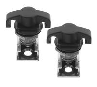 DONFAMDS 2PCS T Handle Latch Locks with Zinc Alloy Base, Tool Box Replacement Lock Set, Metal Cabinet and Electrical Panel Door Cam Latches for Truck and Equipment Boxes