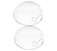 DONFAMDS 2pcs Wall Hanging Glass Hydroponic Planter Vase Transparent Space Saving Flower Pots for Indoor Garden Home Decoration