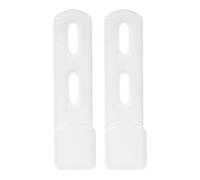 DONFAMDS 2pcs White 25mm Bunk Bed Ladder Hooks, Heavy Duty Iron Stair Hangers for Loft Beds and Garage Storage, Utility Replacement Hooks for Bunk Ladder Attachment