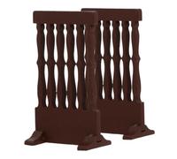 DONFAMDS 2pcs Wooden Mini Screen Divider with Unique Japanese Design, Multi Functional and Reusable Room Divider for Living Room Home Decor, Brown Wood Material with Artistic Atmosphere