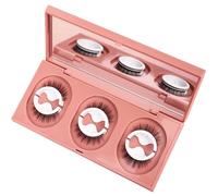 DONFAMDS 3 Pairs of Self-adhesive False Lashes for Women, Natural Look Fiber Eyelashes with Multiple Styles Mixed, and Reusable Lash Strips for Everyday Makeup Accessories