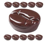 DONFAMDS 30Pcs Resin Fake Coffee Beans DIY Materials for Restaurant Props, Photo Decoration, Artificial Coffee Beans Charm for Home Cooking Art Adornment