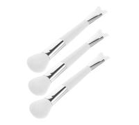 DONFAMDS 3pcs Dual Ended Blush Brush Set Portable Soft Bristles Highlighter U-shaped Nose Contour Brush for Travel Makeup Versatile Tool for Highlighting Contouring