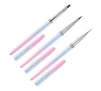 DONFAMDS 3Pcs Nail Art Pens for Manicure Includes Flower Brush Functional Brush Petal Brush Professional Nail Drawing Tools for Salon DIY Nail Art