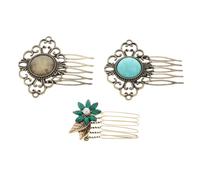 DONFAMDS 3pcs Wedding Bridal Hair Combs Vintage Floral Hair Accessories Pearl Jewelry Clips Styling Side Combs Fairy Headpiece for Bride