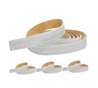 DONFAMDS 4 Rolls Self Adhesive PVC Molding Trim Wide Peel and Stick Wall Border Flexible Decorative Strip for Wall Waistline Baseboard Ceiling Crown Edge Protection