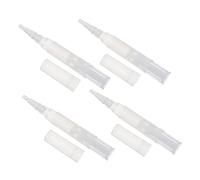 DONFAMDS 4pcs 4ml Empty Cosmetic Brush Pen Set for Nail Cuticle Oil and Eyebrow Growth Liquid, Multifunctional Container Pens for Precise Makeup Application and Nail Art Care