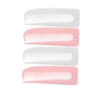 DONFAMDS 4pcs Folding Tail Combs for Women Hair Parting and Styling Portable Travel Hair Stylist Combs with Fine Teeth for Detangling Go Touch-ups Compact Pocket-sized