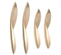 DONFAMDS 4pcs Modern Golden Zinc Alloy Drawer Knobs with Easy to Use and Simple to Install Features, Suitable for Shoe Cabinet and Wardrobe, for Family Furniture Use