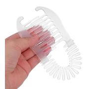 DONFAMDS 4pcs Plastic Banana Hair Clips for Women Flexible Interlocking Clincher Comb Ponytail Holders with Two-sided Grip Lightweight Stretchy Hair Accessories in Black and Transparent