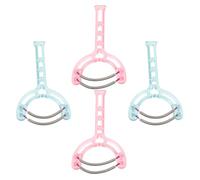 DONFAMDS 4pcs Plastic Facial Hair Remover for Women Handheld Spring Epilator Tool for Painless Hair Removal Dual Spring Design for Smooth Skin Includes Pink and Green Devices