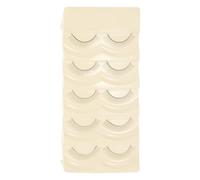 DONFAMDS 5 Pairs Practice Lash Strips for Eyelash Extensions Beginner Training Lashes with Natural Curl Eyelashes Band Easy to Use and Carry for Professional Skill Improvement