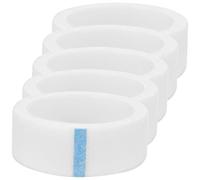 DONFAMDS 5 Rolls White Eyelash Tape Strips for Eyelash Extension Holding, Gentle Non-woven Fabric Tape, 4.3 Meters Per Roll, for Makeup Salon and Sensitive Skin Use