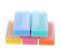 DONFAMDS 5Pcs Bath Sponge Brushes Cradle Cap Scalp Cleaning Tools for Newborn Hair Care Sensory Development Brushes for Bath Soft Bristle Bath Scrubber