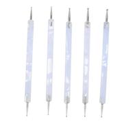 DONFAMDS 5pcs Double Ended Dotting Tool Nail Art Design Precision Nail Decoration Pens for DIY Crafts for Creating Intricate Patterns