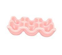 DONFAMDS 6-Grid Ceramic Egg Holder Porcelain Egg Storage Tray for Refrigerator Baking Kitchen Use Sturdy Ceramic Material