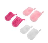 DONFAMDS 6pcs Facial Cleaning Gloves Makeup Remover Exfoliating Mitts for Gentle Skin Care Travel-friendly Facial Wash Tool