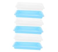 DONFAMDS 6pcs Serving Trays Plastic Lab Trays Leakproof Feature Versatile for Chemical Experiments Classroom Medical Use