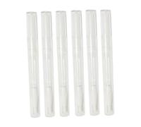 DONFAMDS 6pcs Transparent Empty Nail Oil Pens Brush Tip Applicators for Lip Gloss Nail Polish Eyelash Growth Essential Oils Travel Friendly Cosmetic Containers