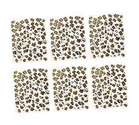 DONFAMDS 6sheets Hot Stamping Stickers Realistic for Adults Temporary Leopard Removable That Look Real Decal