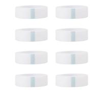 DONFAMDS 8pcs White Adhesive Eyelash Tapes Made of Breathable Non-woven Fabric Comfortable Hand Feeling and Good Extensibility for Professional Use in Beauty Shops