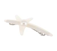 DONFAMDS Acetate Pearl Sea Star Hairpin Clip Elegant Women's Hair Accessories for Wedding Parties Secure Spring Mechanism Versatile Use