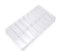 DONFAMDS Acrylic Blush Storage Box with 16 Grids, Easy to Move Cosmetic Organizer for Office and Living Room, Simple and Unique Design for Storing Blush and Jewelry