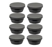 DONFAMDS Air Conditioner Rubber Drain Plugs 8pcs Set 20mm Universal Fit Dustproof Plugs for AC Units Quick Installation Prevents Water Leakage