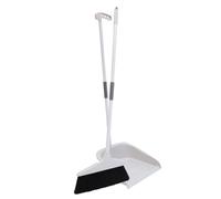 DONFAMDS Broom and Dustpan Set Soft Bristle Long Handle Dustpan Heavy Duty Plastic and Metal Home Cleaning Device Does Not Damage Walls Suitable for Wood Floors