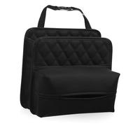 DONFAMDS Car Backseat Organizer with Large Compartment and Built in Tissue Holder Headrest Hanging Storage Bag for Efficient Rear Seat Storage and Car Trash Can Easy Installation for Tidy