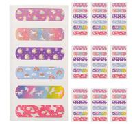 DONFAMDS Cartoon Plasters, 60 Pcs, PE Adhesive Bandages, Protecting Wounds and Does Not Hurt the Skin, for, 10 Sheets
