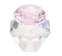 DONFAMDS Crystal Bowl Art Acrylic with Cup Nail Lid Mixing for Liquid and , Hexagonal Glass Powder Suitable for Nail Salon and Personal Home Use