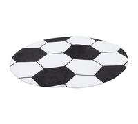 DONFAMDS Decorative Home Decoration Easy to Clean, for and round Rug Carpet Made of Polyester Soccer Football Living Room Use, for Soccer Fans and Boys