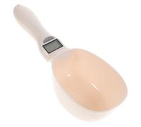 DONFAMDS Digital Measuring Spoon for Pet Food with Electronic Scale, Abs Material, Cat Head Shape, Creative Two-in-one Design, Weigh Pet Food Accurately at Home