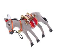 DONFAMDS Donkey Figurine Miniature Plastic Animal Model for Educational Play Farm Simulation and Cake Topper Realistic Design for Interactive Learning Random Color