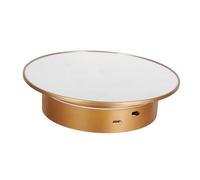 DONFAMDS Electric Rotating Display Stand for Jewelry Motorized Turntable Base for Live Streaming Video Recording and Product Photography Compact and Portable Design for