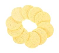 DONFAMDS Face Cleansing Sponges and Cosmetic Sponges 10Pcs round Thickened Natural Wood Pulp Deep Exfoliating Makeup Remover Pads Gentle Facial Cleaning Tools for Daily Skincare Routine