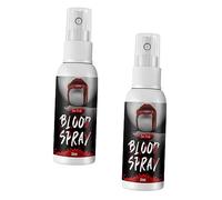 DONFAMDS Fake Blood Makeup Spray 2pcs 30ml Halloween Cosplay Accessories Realistic Simulated Plasma Spray for Party and Theatrical Use