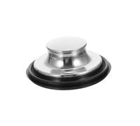 DONFAMDS Food Waste Disposer Accessory Spatter Lid Kitchen Accessory Multi-function Drain Plug Splash Guard Sink Baffle Sturdy Stainless Steel Stopper for Home Waste Disposal