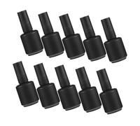 DONFAMDS Glass Nail Polish Bottles Cosmetic Containers 15ml 10pcs Empty Nail Gel Containers Easy to Carry Suitable for Travel and Grooming the Go