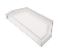 DONFAMDS Gutter Convenient Double-Sided Downspout Cap End PVC Rain Waterproof and Prevents Debris Clogging, Simple Design for Accessories Roof