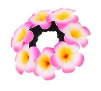 DONFAMDS Hawaiian Foam Plumeria Hair Bands Tropical Luau Accessories Lightweight Comfortable Headpieces for Weddings Parties Vacations Eye-catching Floral Design for Every Occasion