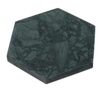 DONFAMDS Hexagonal Natural Green Marble Coasters Heat-resistant Non-slip Cup Mats Decorative Table Pads for Mugs and Drinks Home Party Use