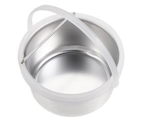 DONFAMDS High Efficient Aluminium Wax Warmer Inner Pot with Non-stick Surface and Handle Silver Replacement Container for Wax Melting Machine Professional