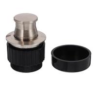 DONFAMDS Invisible Recessed Handle for Cabinet Drawer and Wardrobe Door, Concealed Flush Pull with Spring Mechanism, Brushed Silver Hidden Closet and Cupboard Handle,