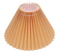 DONFAMDS Khaki Fabric Lamp Shade for Bedside Table Lamp Practical Eye Protection Feature, Modern Decorative Pleated Design Suitable for Bedroom and Other Places You Want