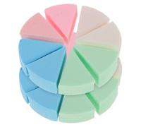 DONFAMDS Latex Triangle Wedge Makeup Sponge 16pcs Set for Dry and Wet Use Portable Facial Makeup Pad Cosmetic Beauty Tool for Women and Girls