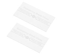 DONFAMDS Manual Fire Alarm Glass Break Switch Cover 2pcs High-Temperature Resistant Replacement for Emergency Break Glass Alarm Panel Suitable for Kitchen Safety